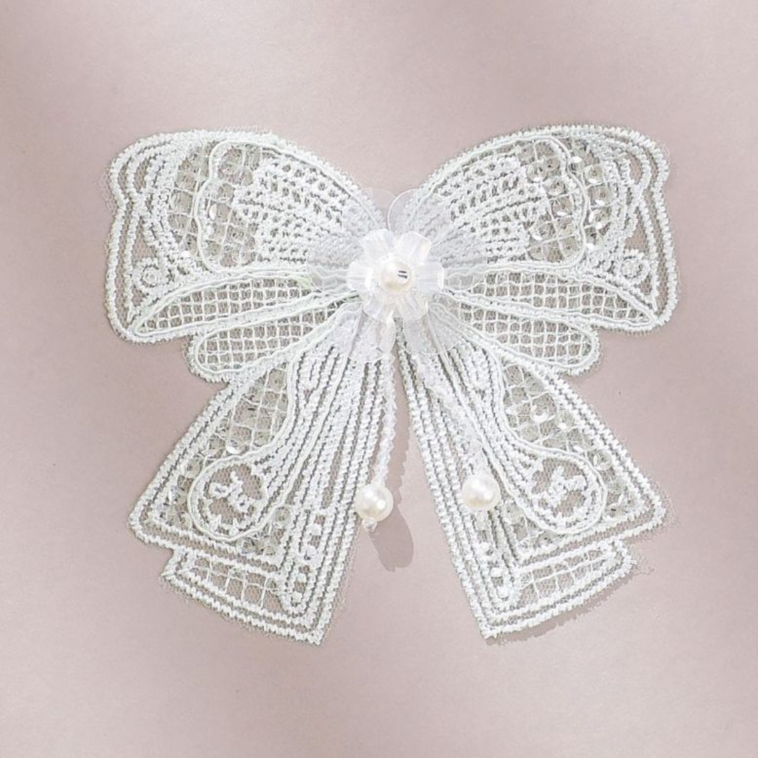Embroidered Designer Bow Patch