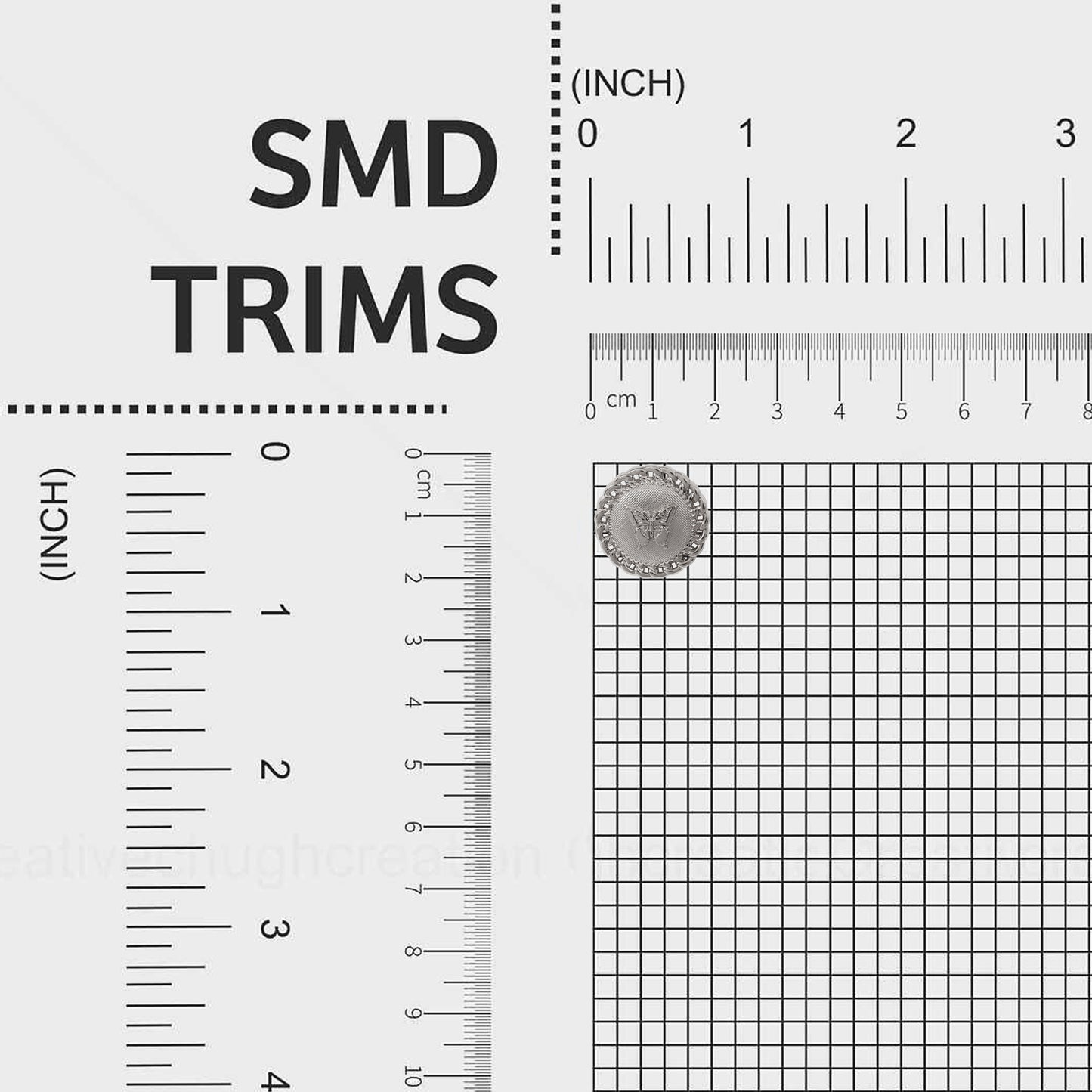 Silver Trimmed Style Buttons