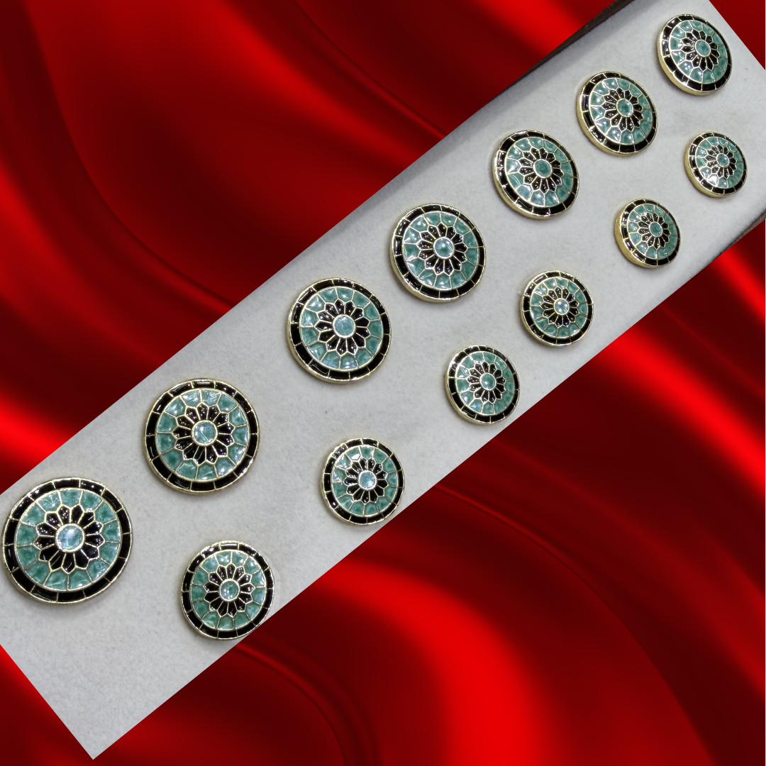 Sherwani Button (7 Big & 6 Small Pcs)