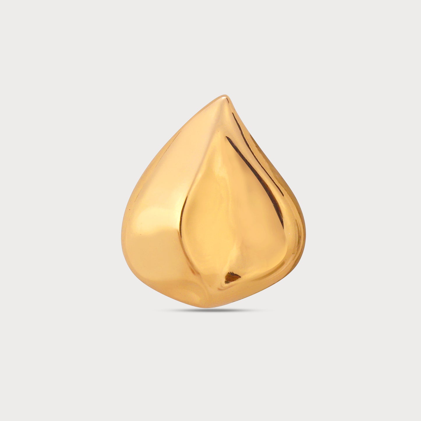 High-Fashion Oversize Designer Golden Button