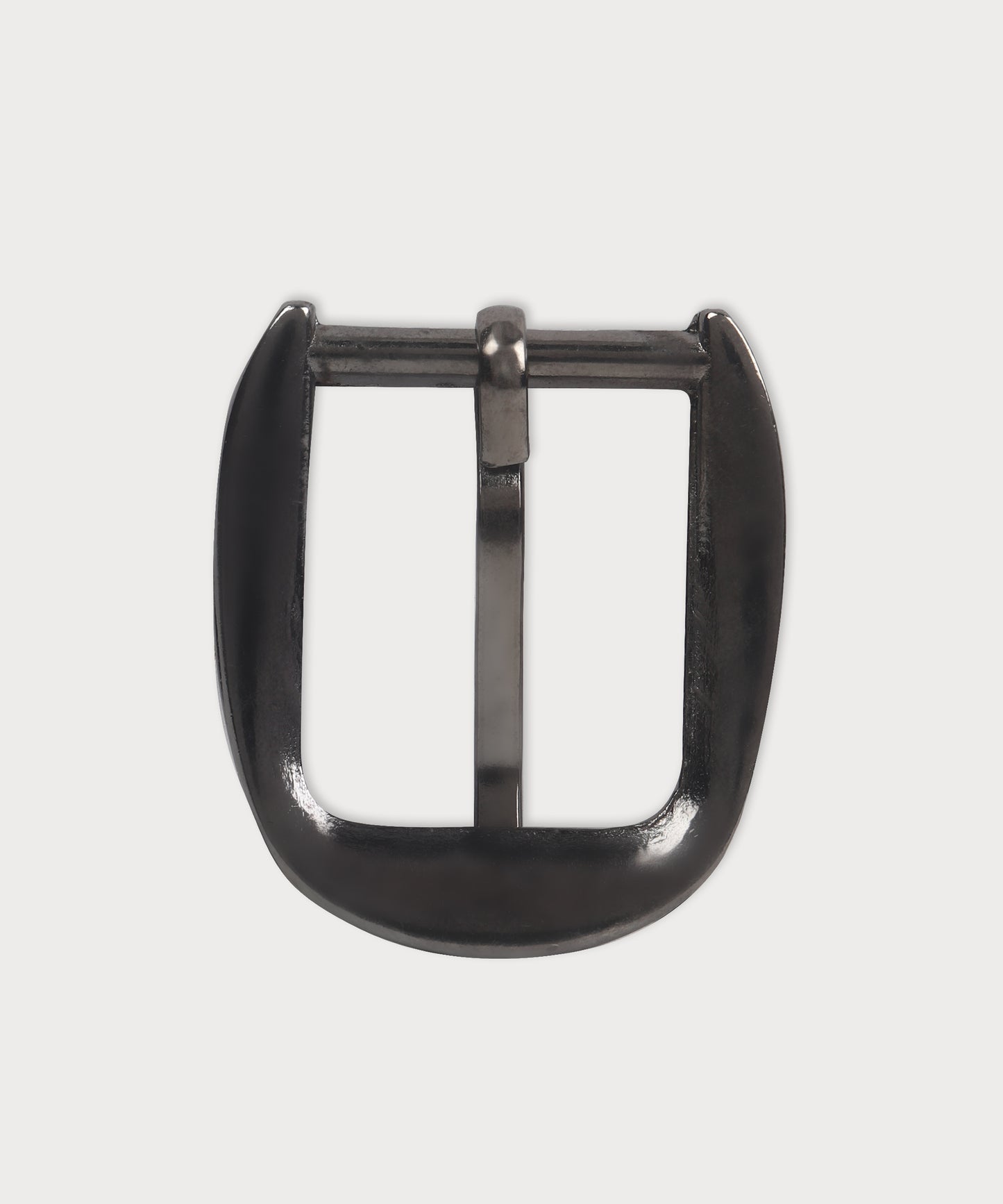 Premium Polished Black Metal Belt Buckle