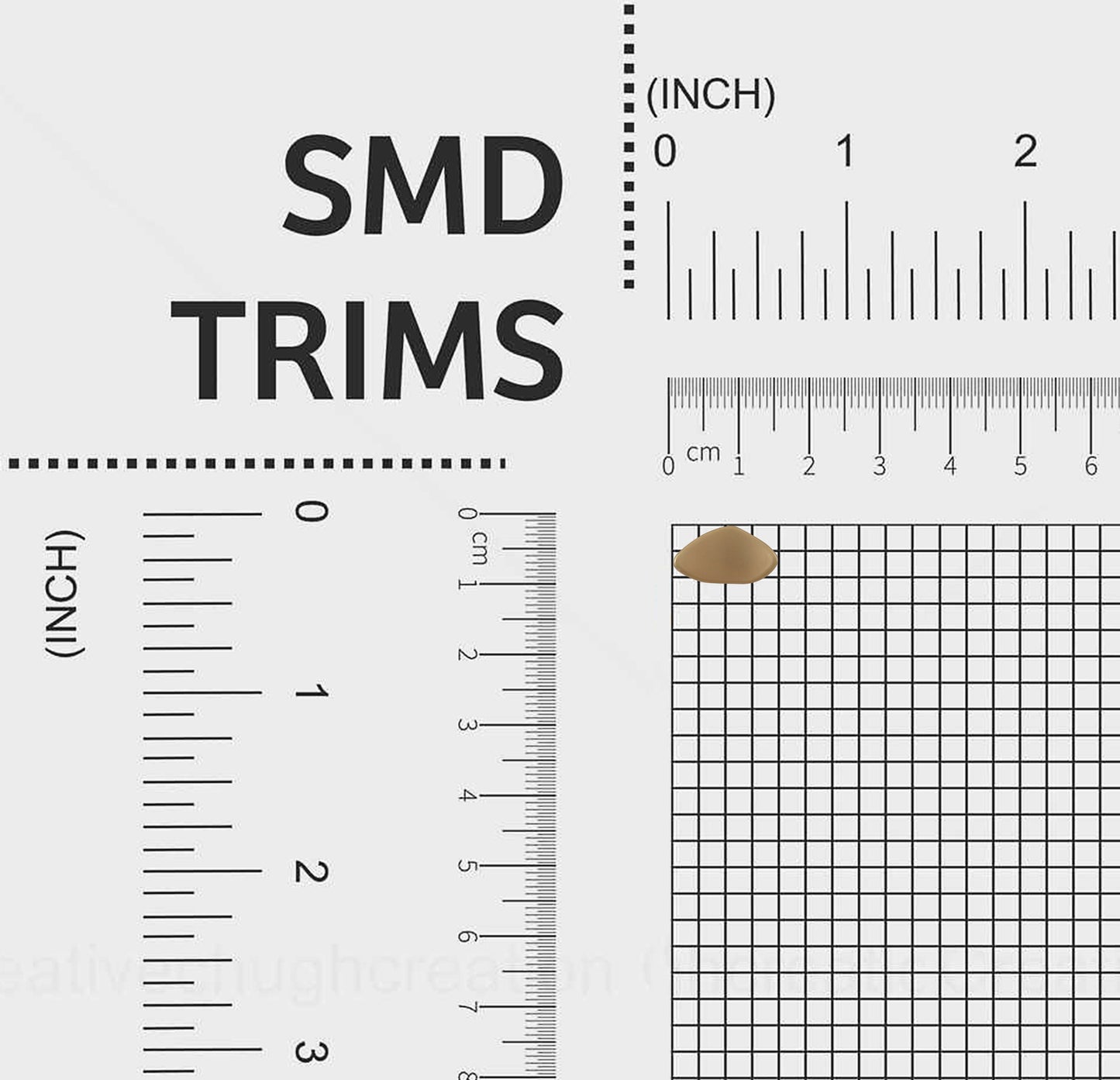 Unique Shape Golden Metal Button