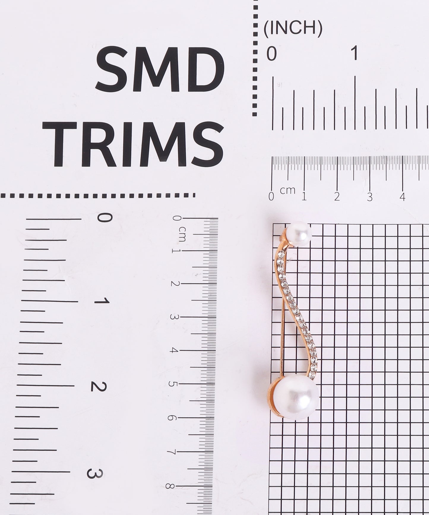 Golden Pearl Metal Lapel Pin