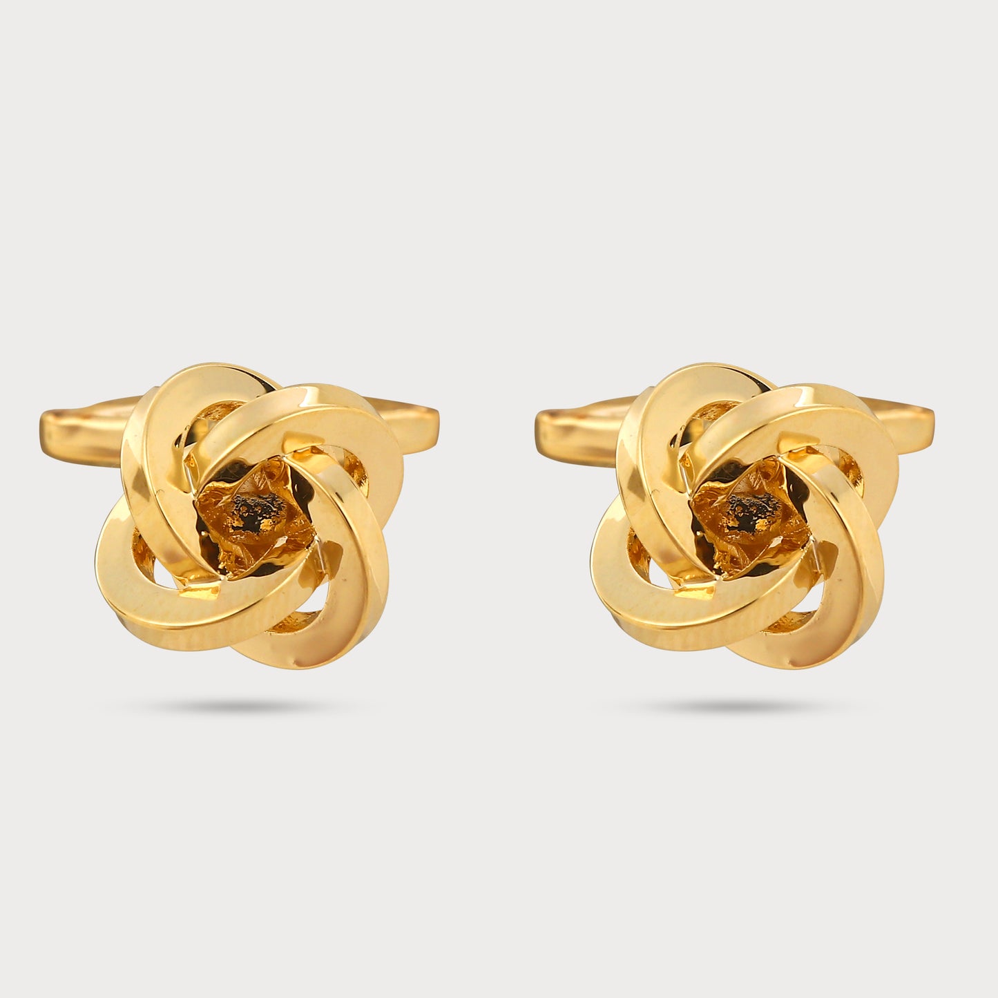 Regal Golden Knot Designer Cufflinks