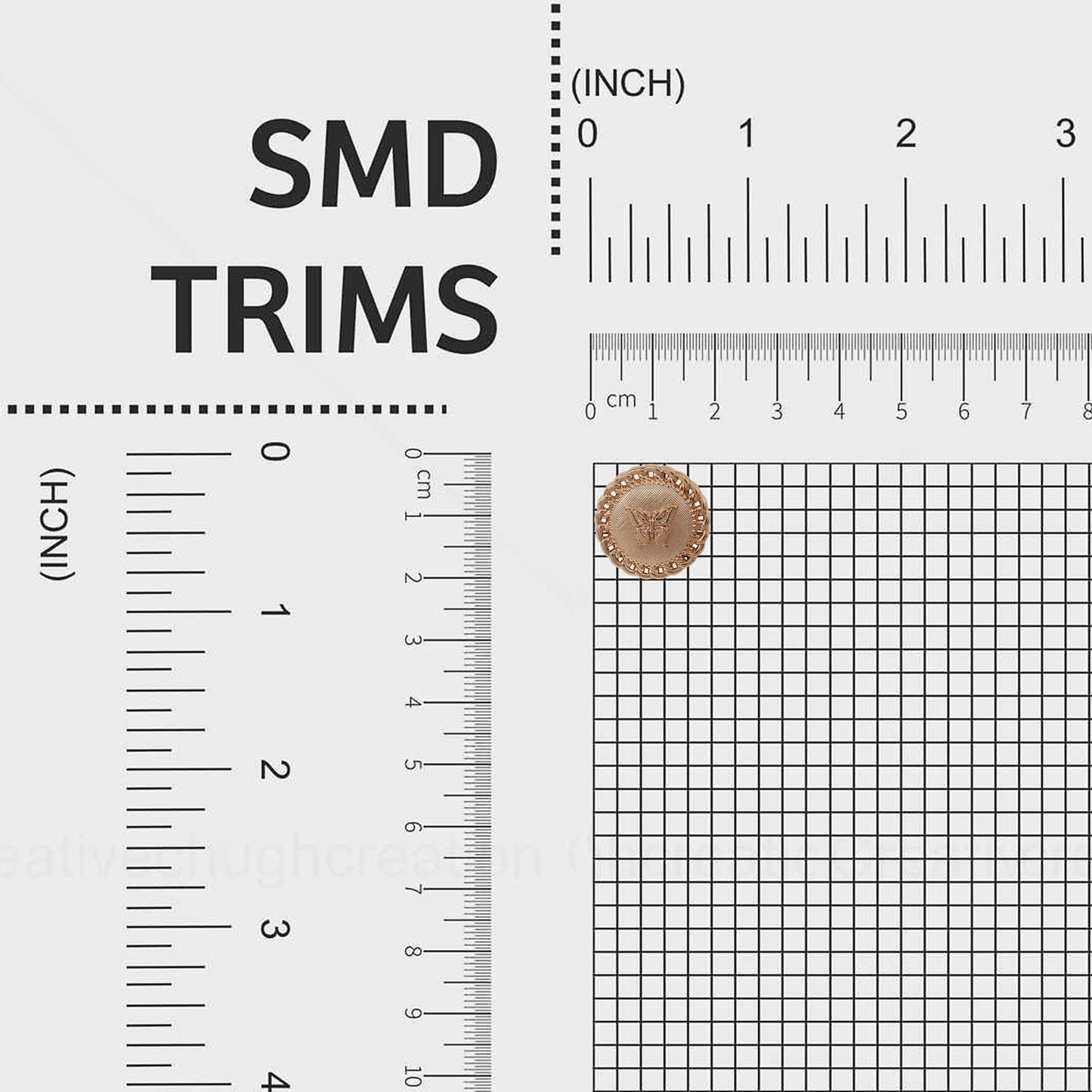 Gold Trimmed Style Buttons