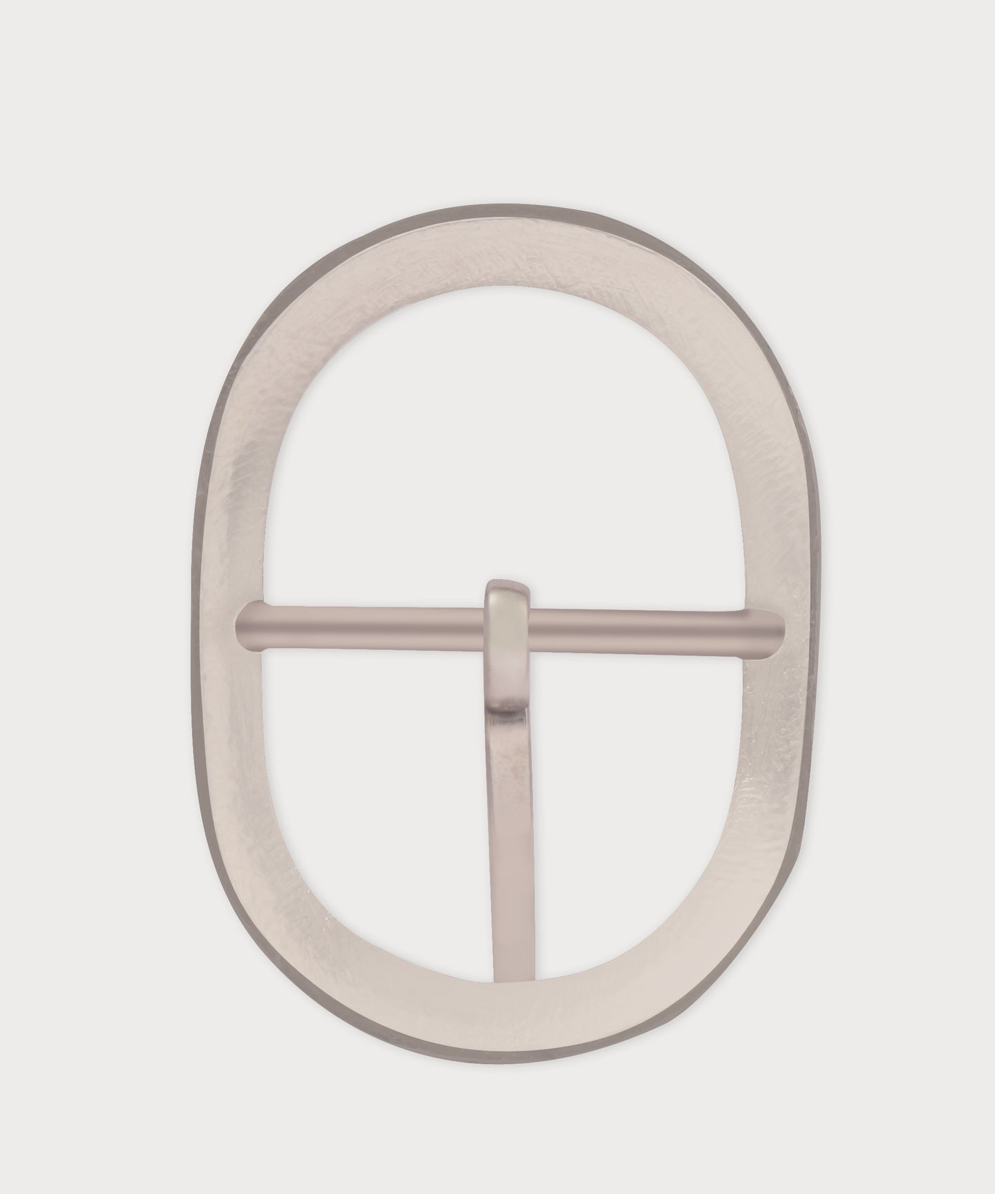 Modern Silver-Coated Belt Buckle