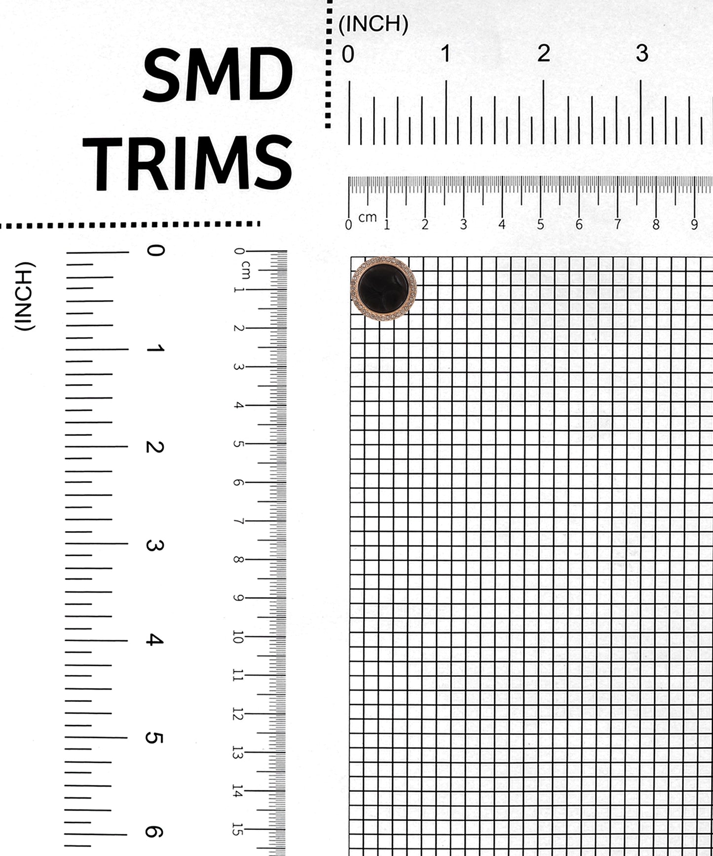 Black Exclusive Metal Button