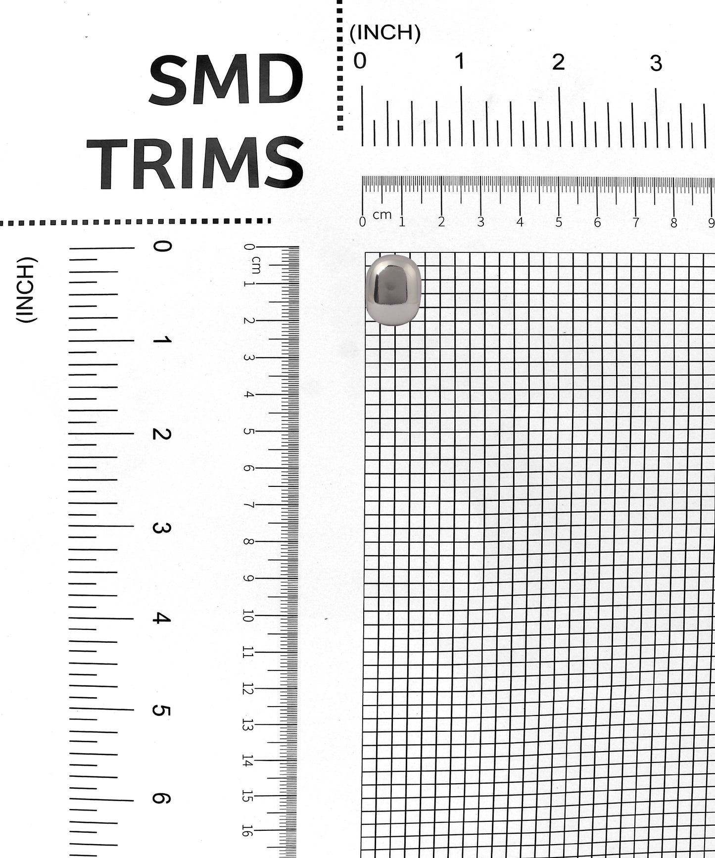 Rectangle Shape Metal Button