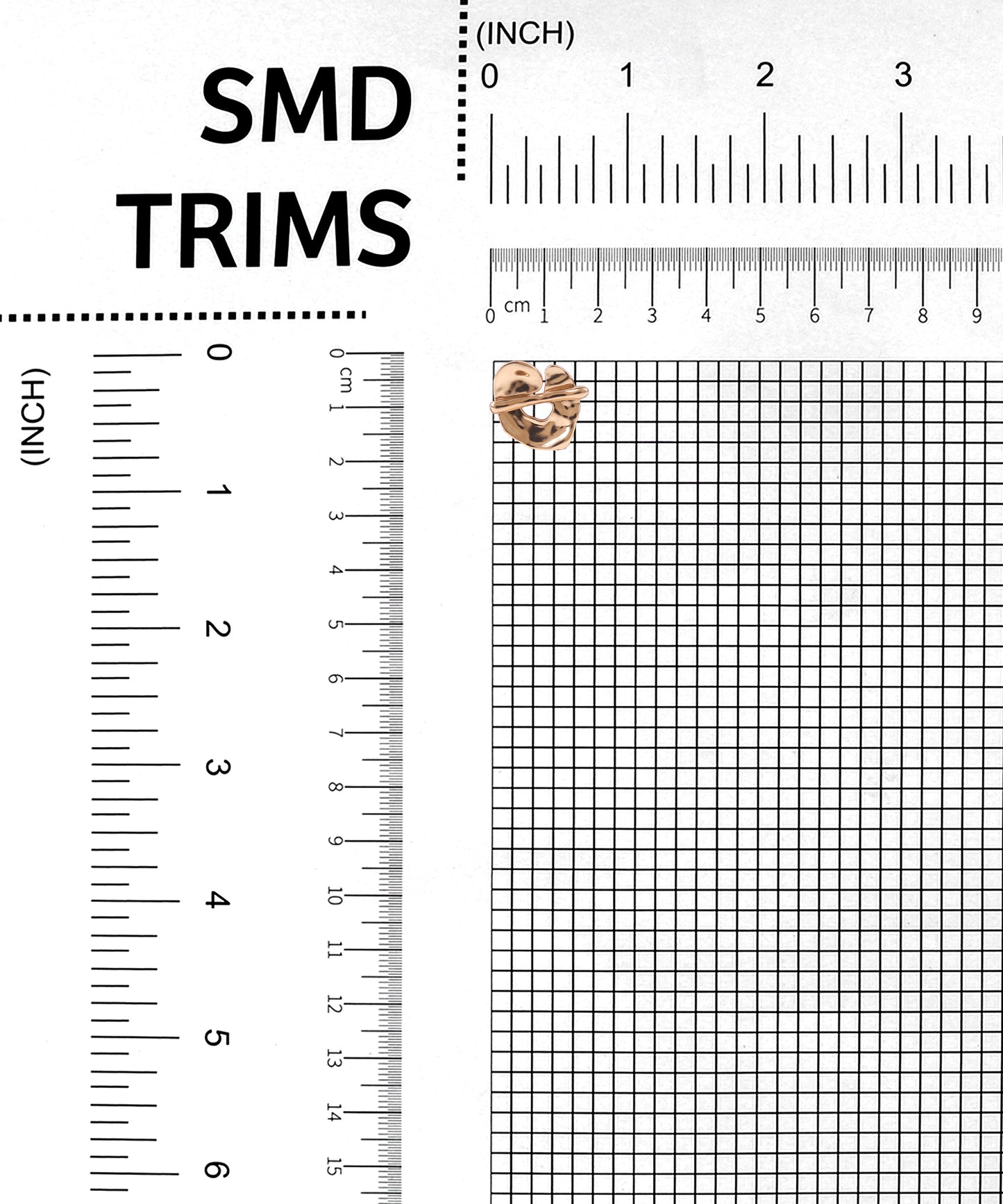 C-Shaped Unique Design Cut Metal Button