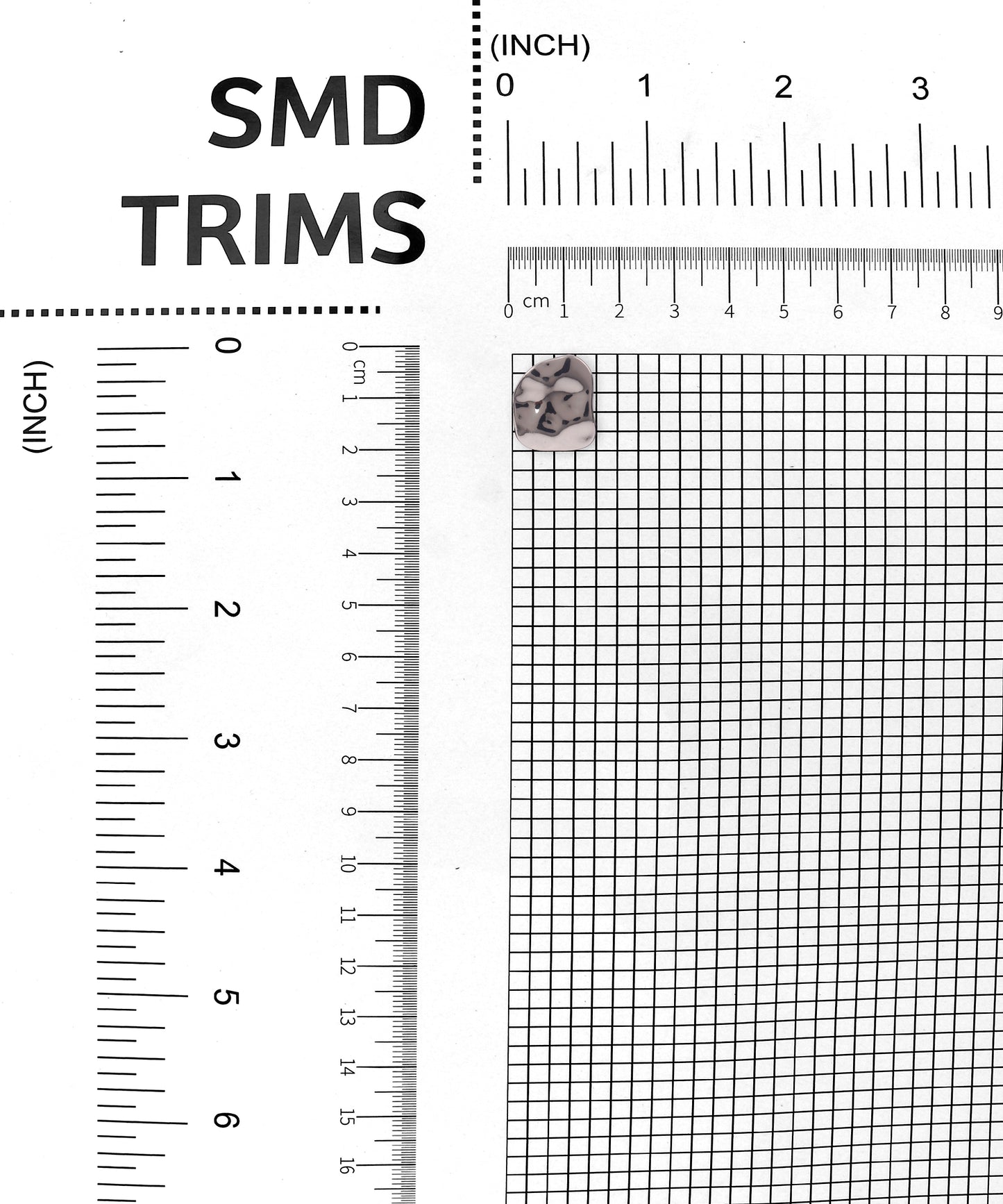 Silver Button with Elite Unique Shape