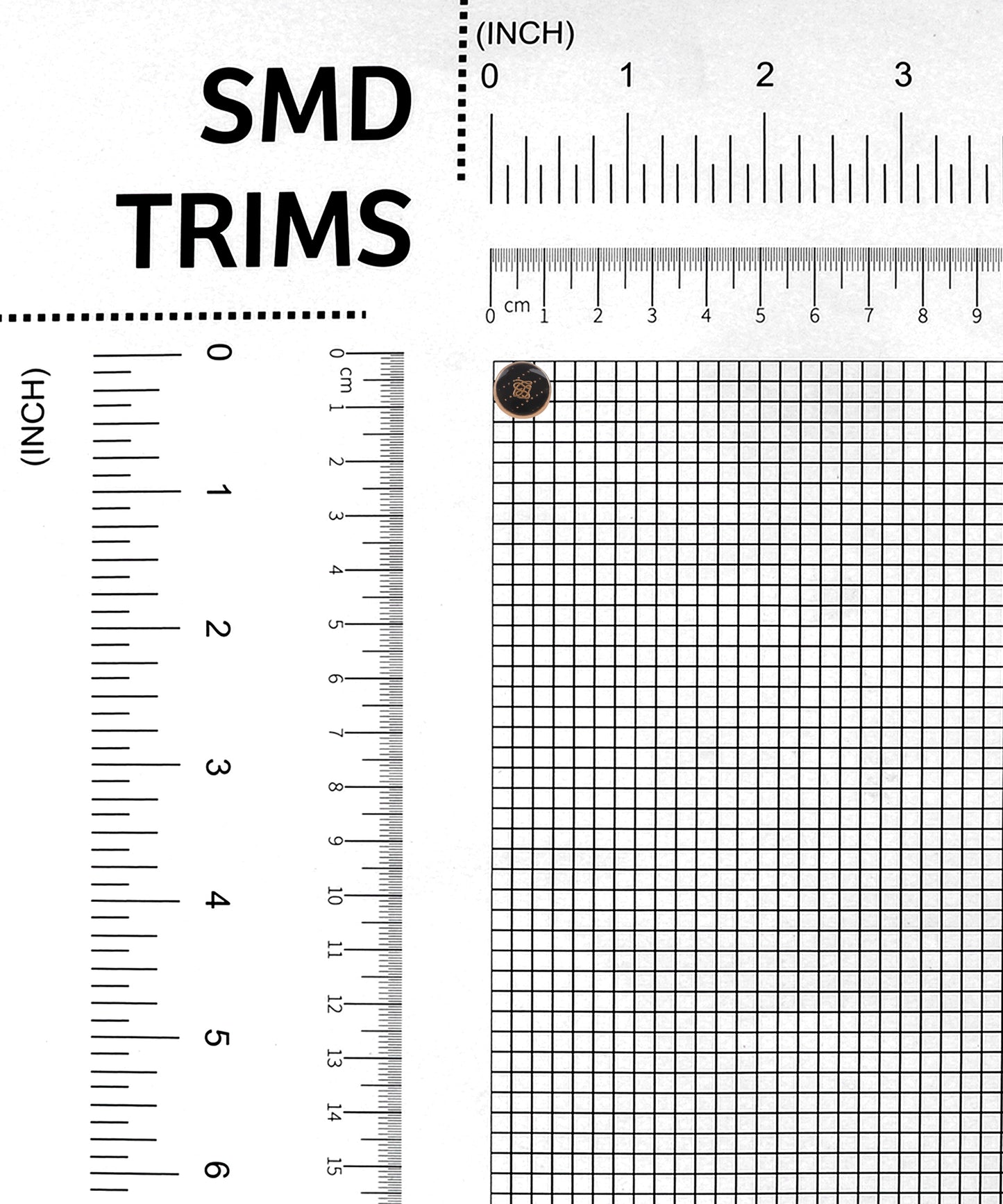 Black Enamel Metal Buttons