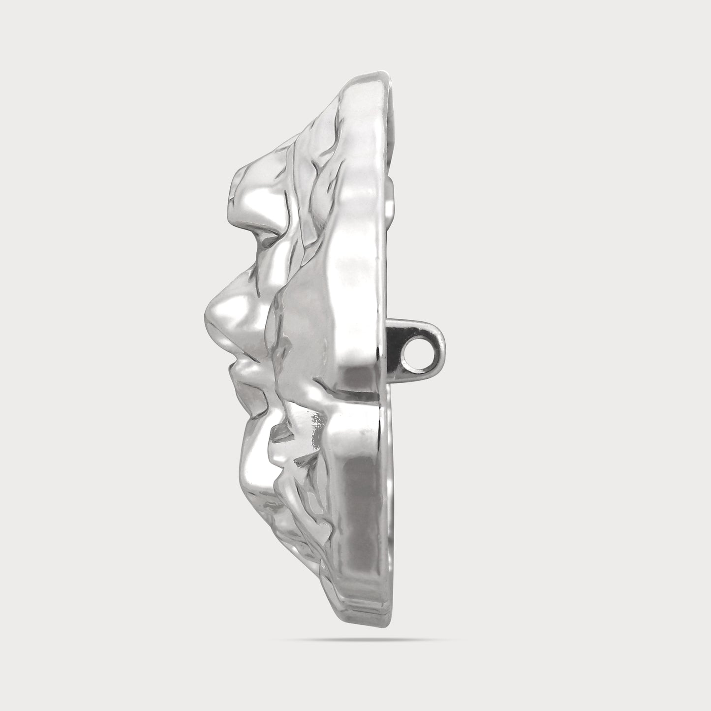 High Street Couture Silver Designer Button