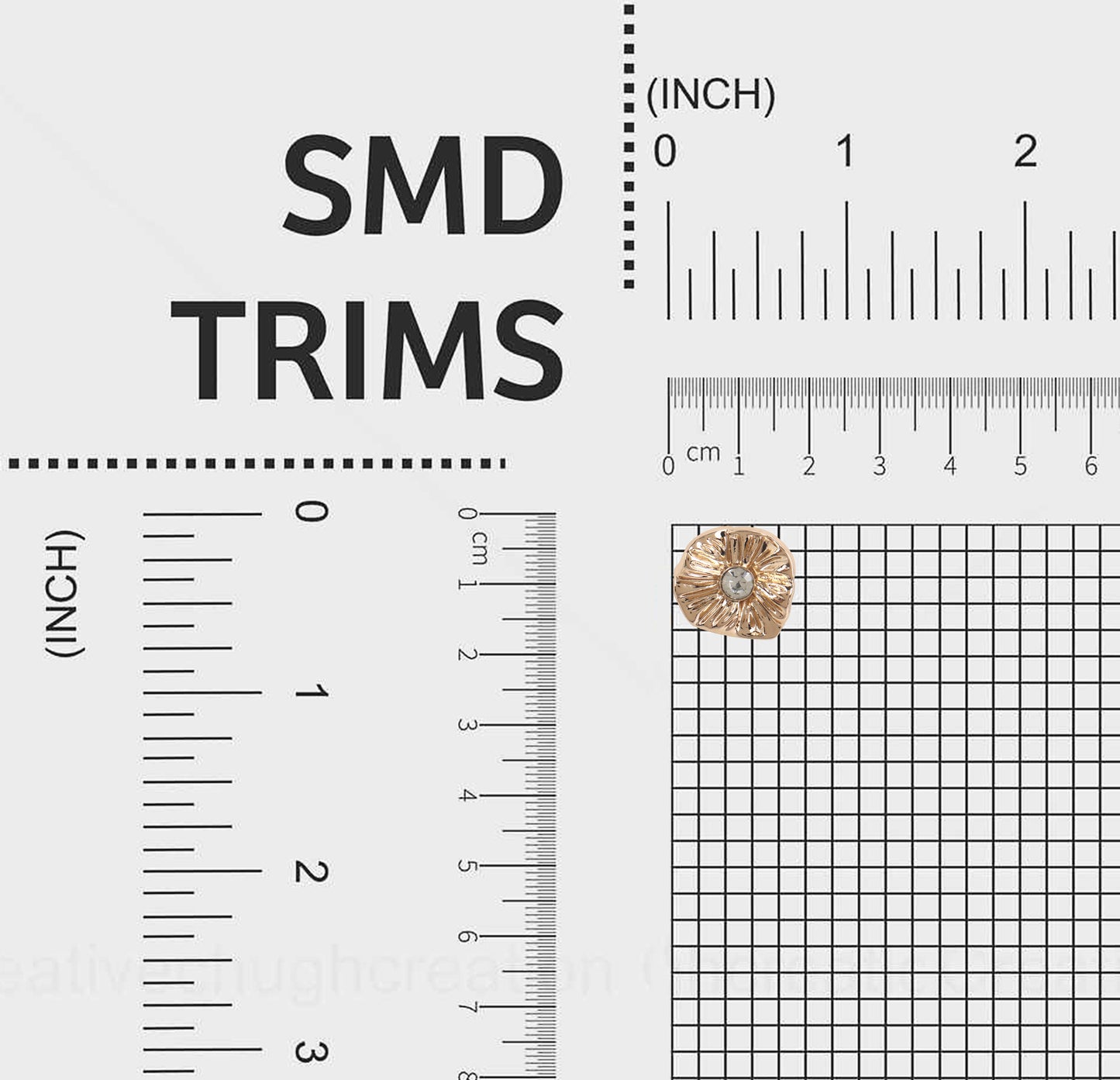 Brushed Golden Metal Buttons