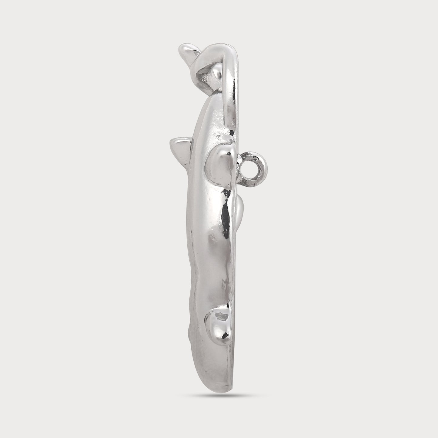 Silver Oversize Metal Button – Limited Edition