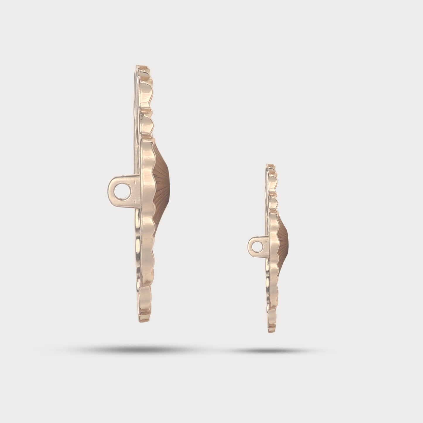 Textured Sculpted Fashion Metal Button
