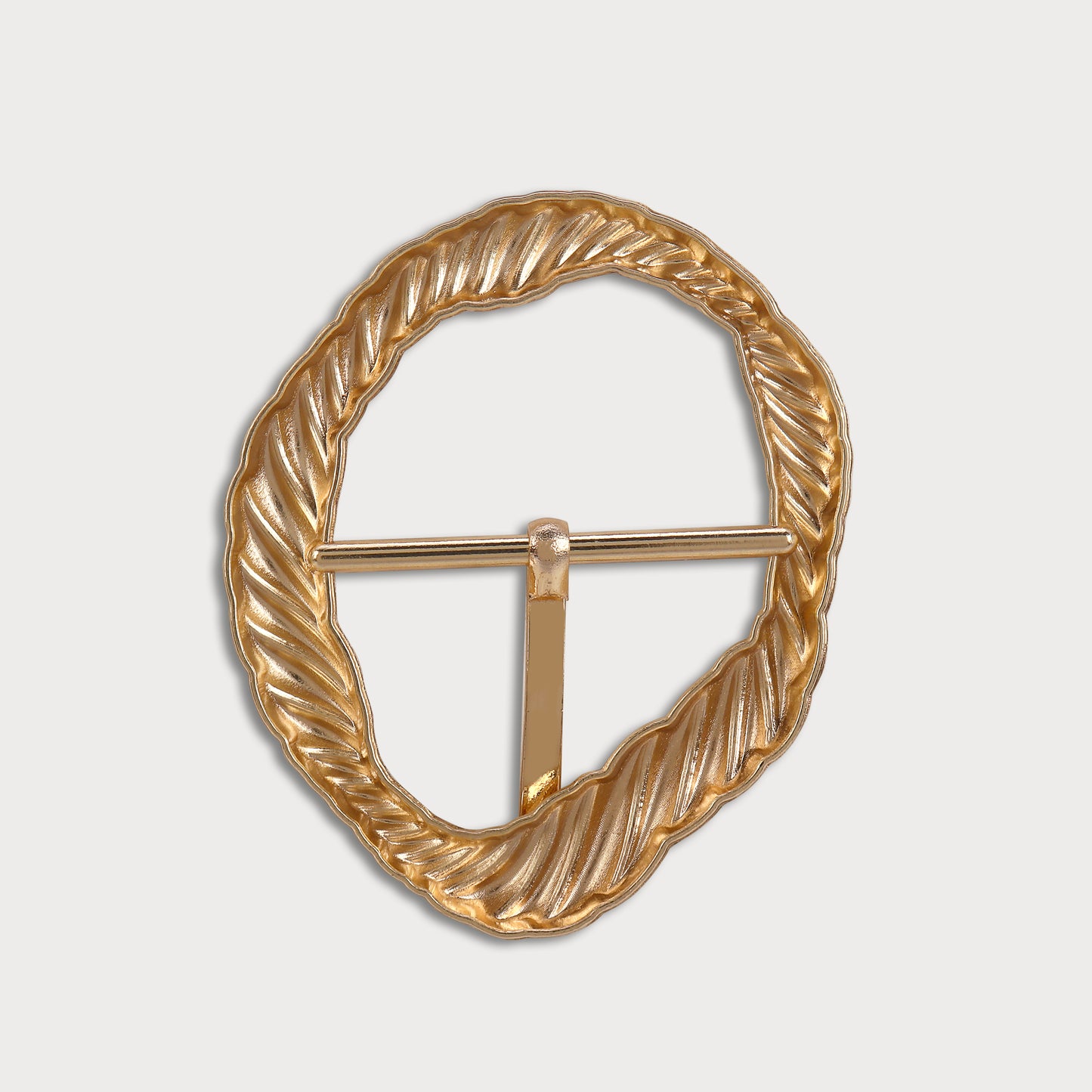 Wavy Edge Gold Buckle