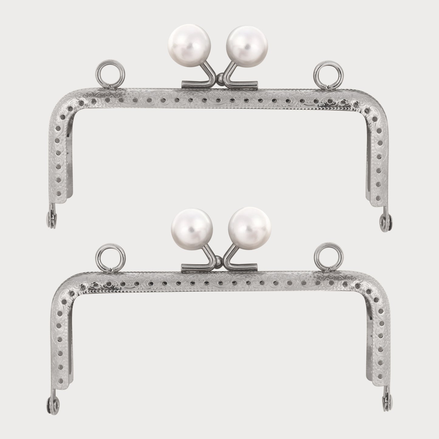 Silver Pearl Bag Handles Collection