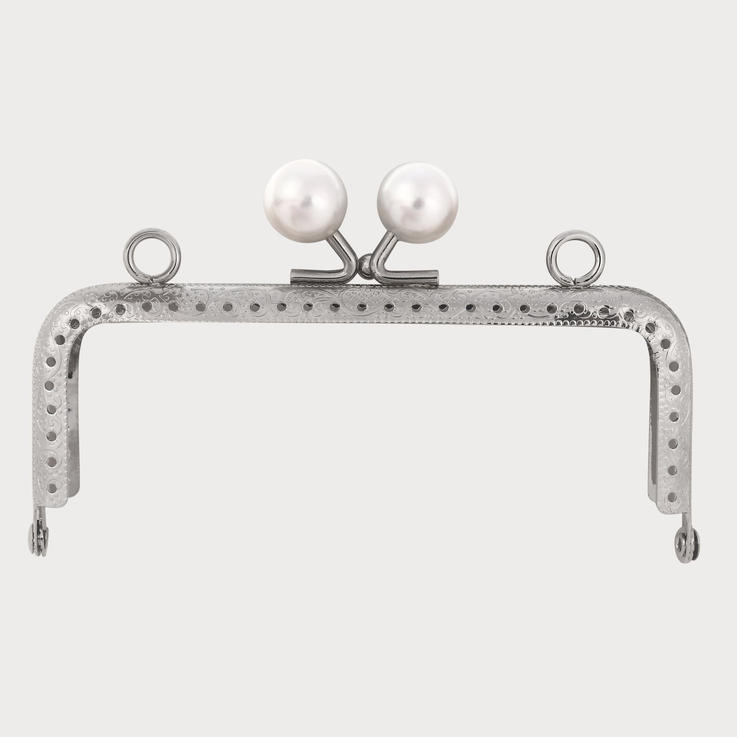 Silver Pearl Bag Handles Collection