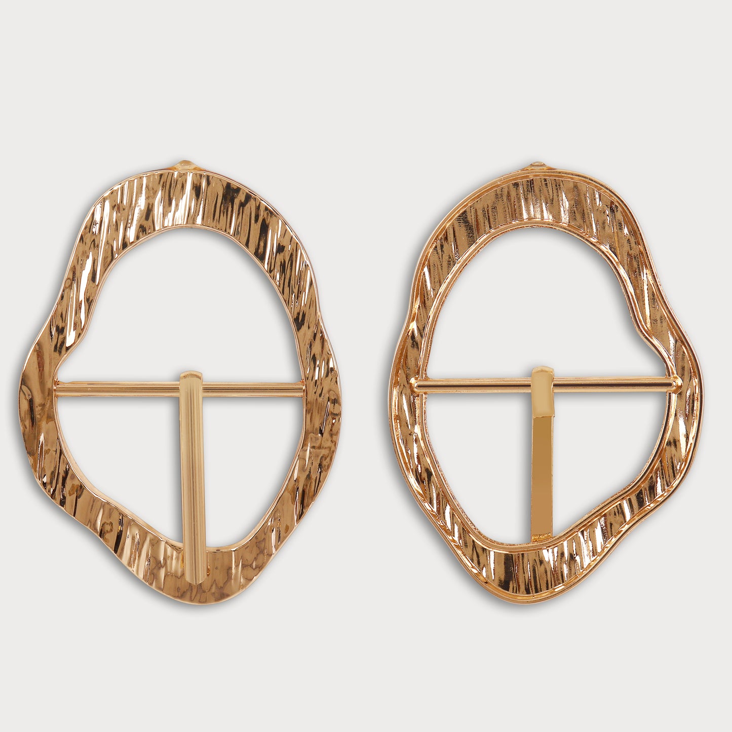 Modern Oval Metal Buckle