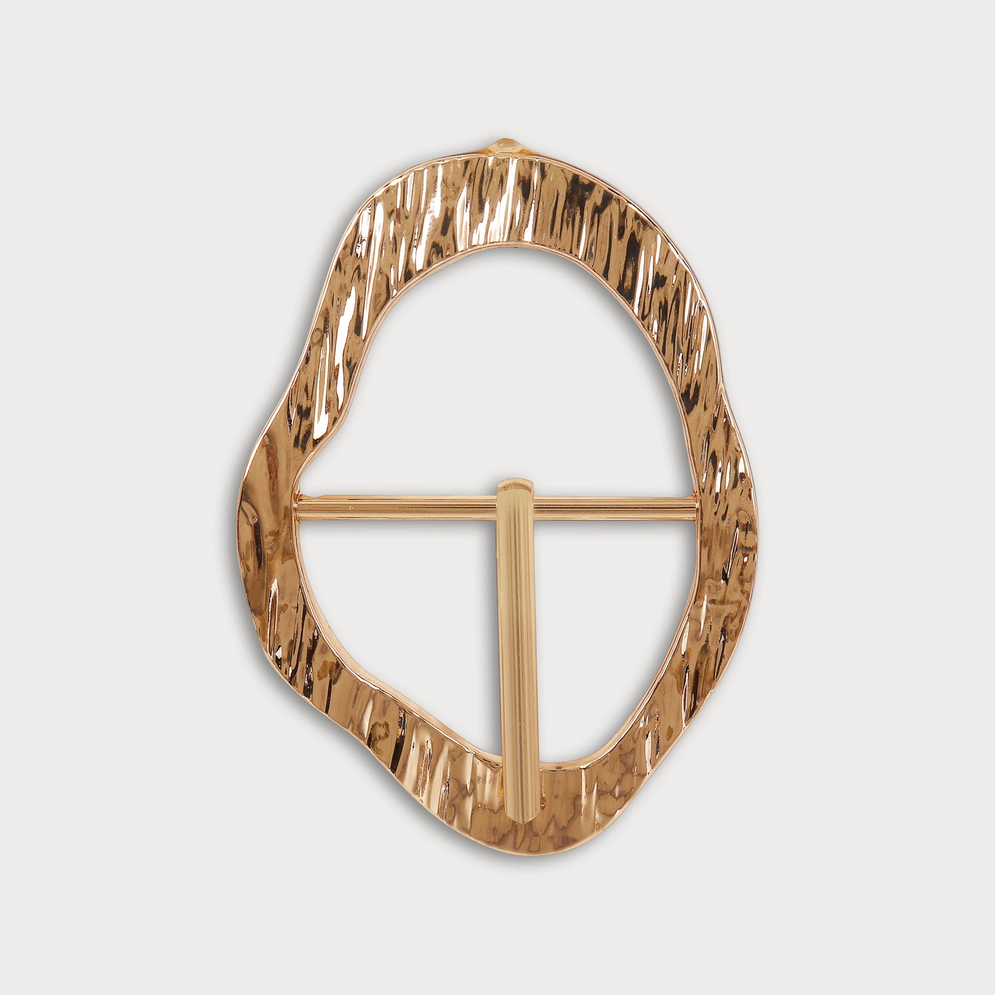 Modern Oval Metal Buckle