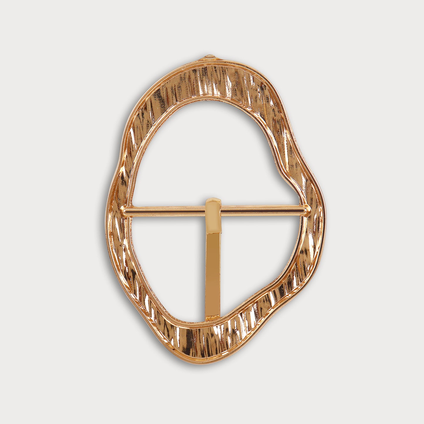 Modern Oval Metal Buckle