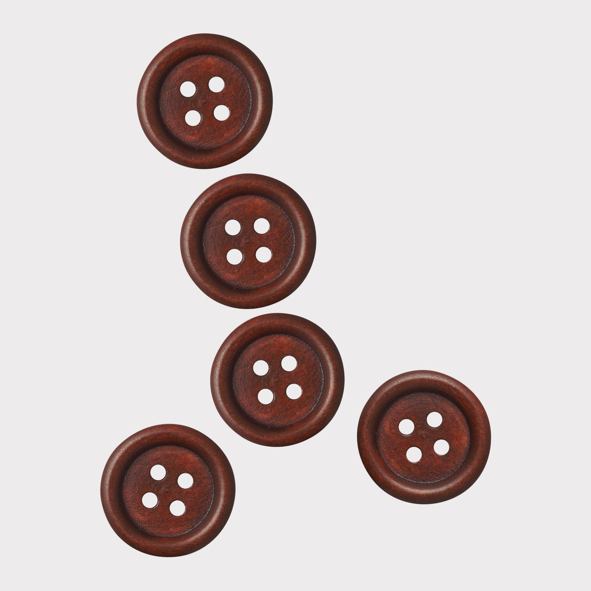 Designer Dark Brown Wooden Button