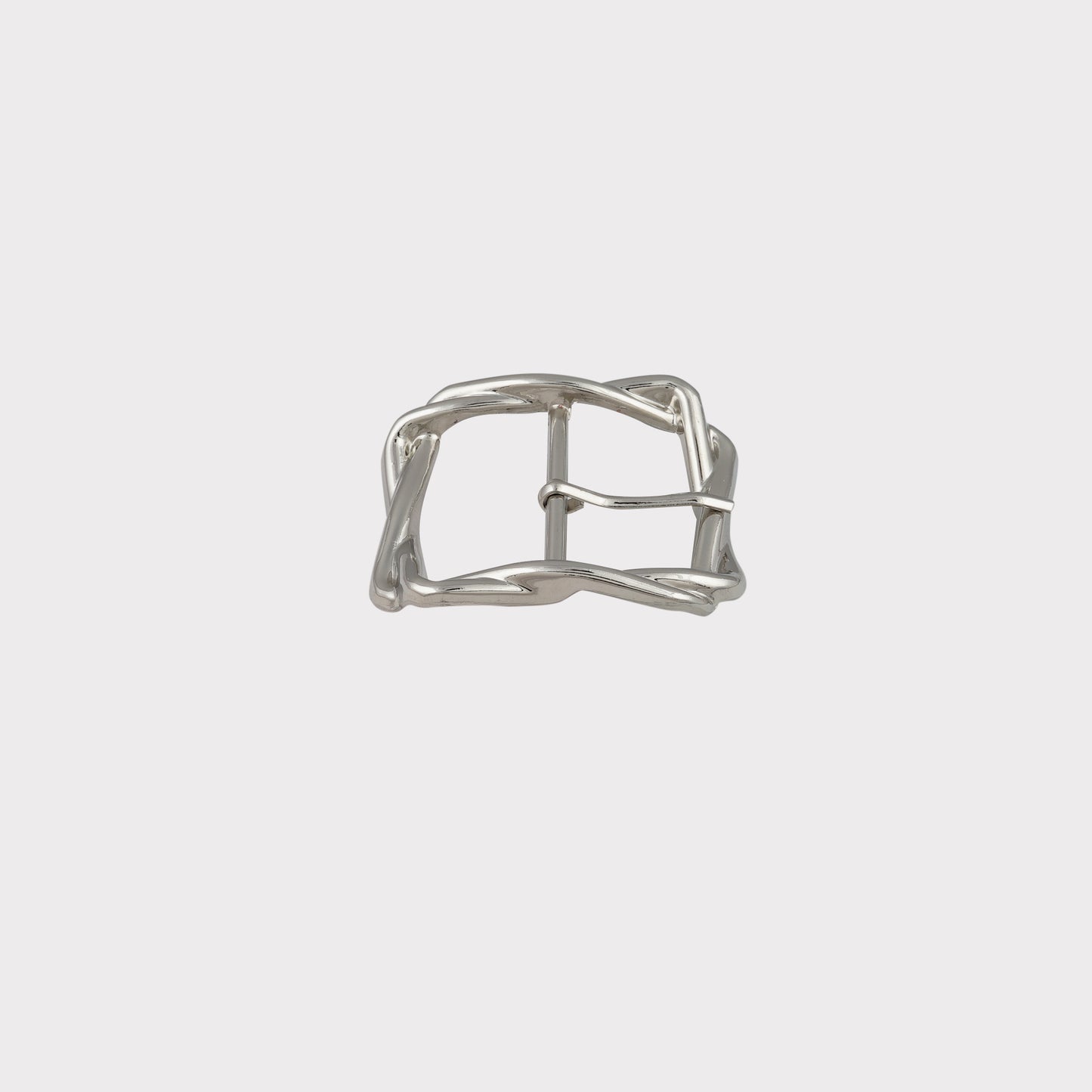 Square Shape Silver Belt Buckle