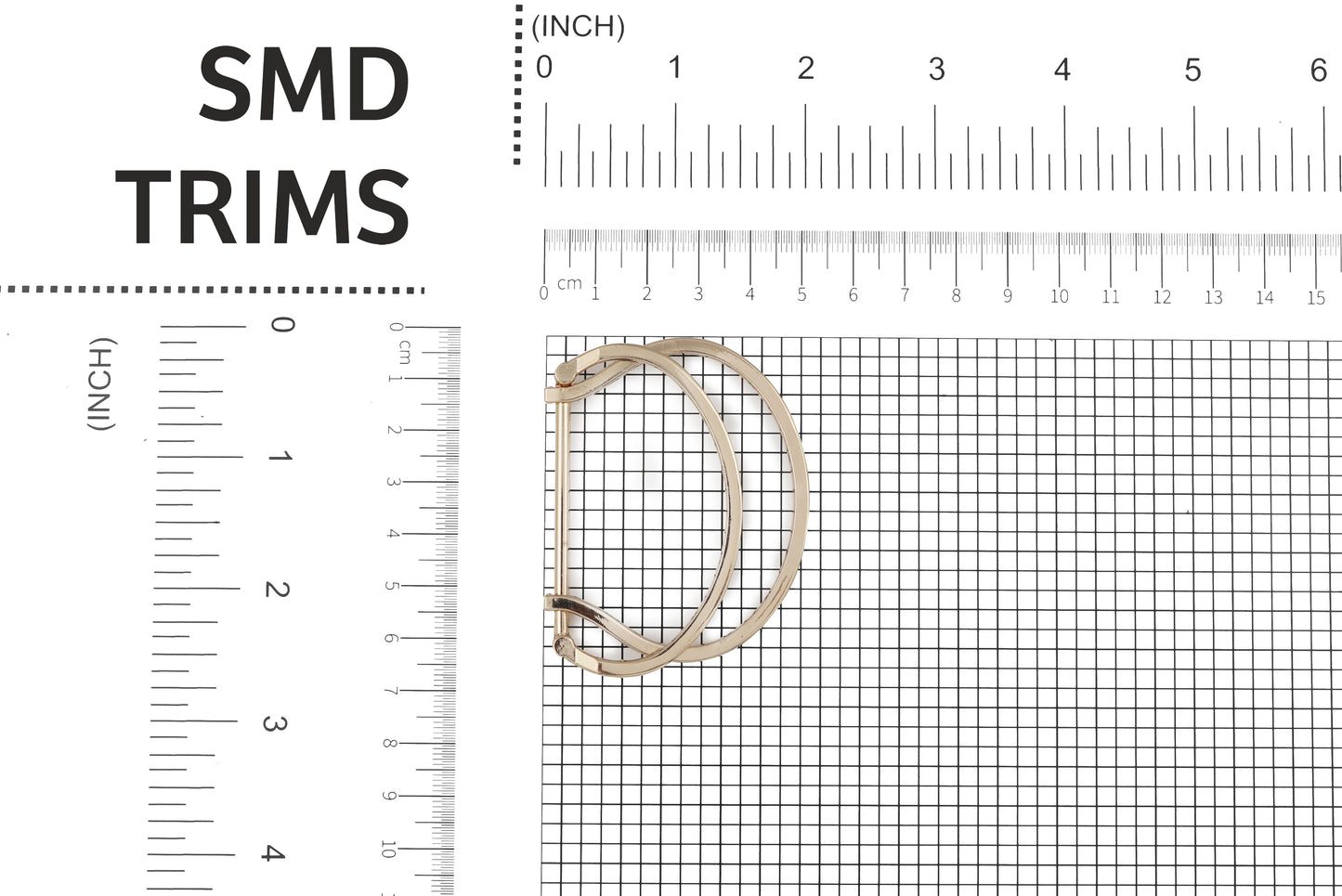 Open-Close Customizable Belt Buckle Golden Polish