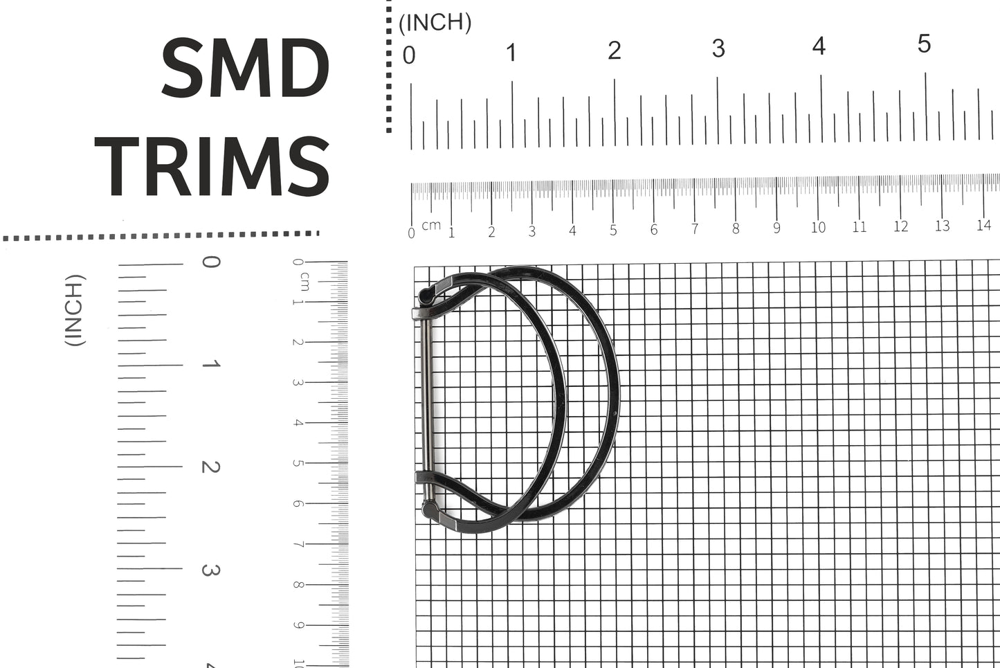 Open-Close Customizable Belt Buckle Black Polish