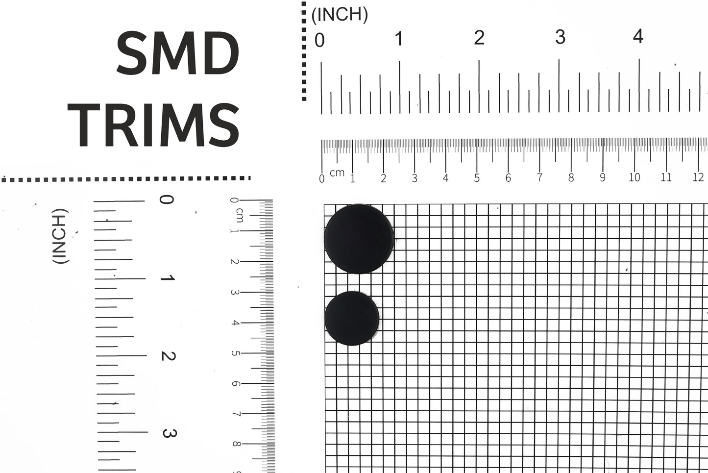 Matte Polish Black Flat Metal Buttons