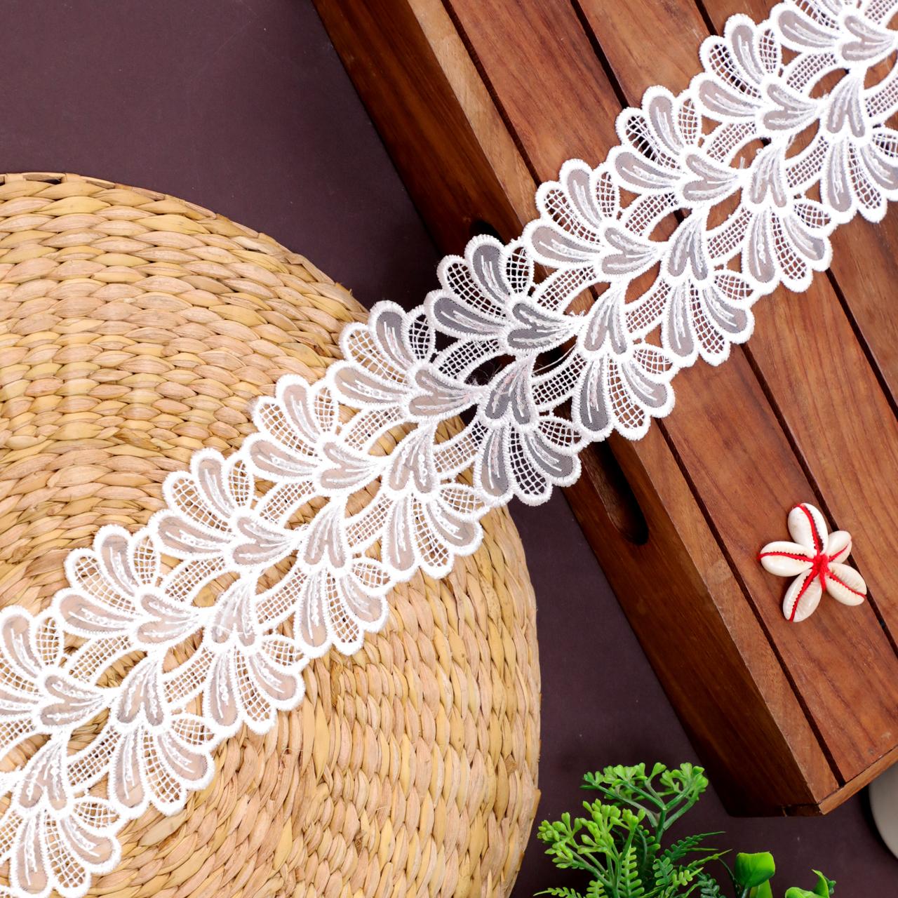 Designer Border Organza Lace