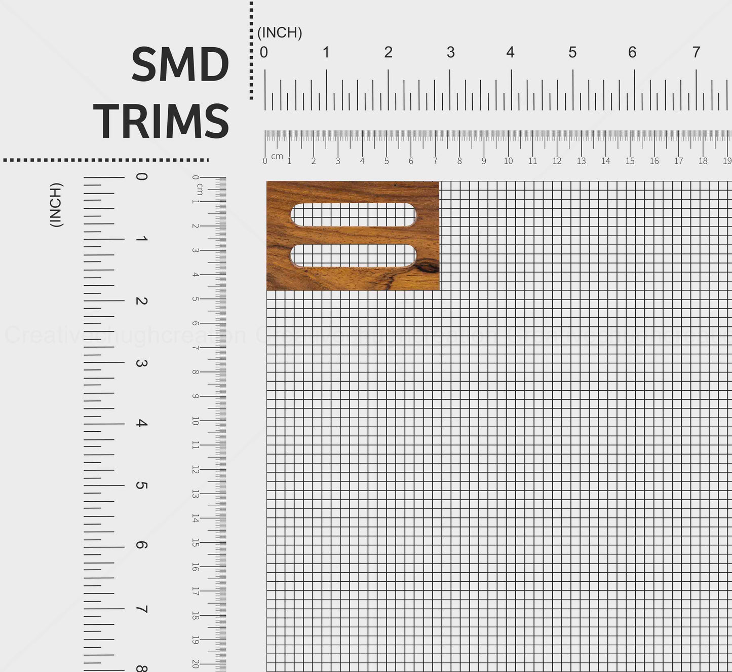 Rectangle shape Natural Wooden Buckle