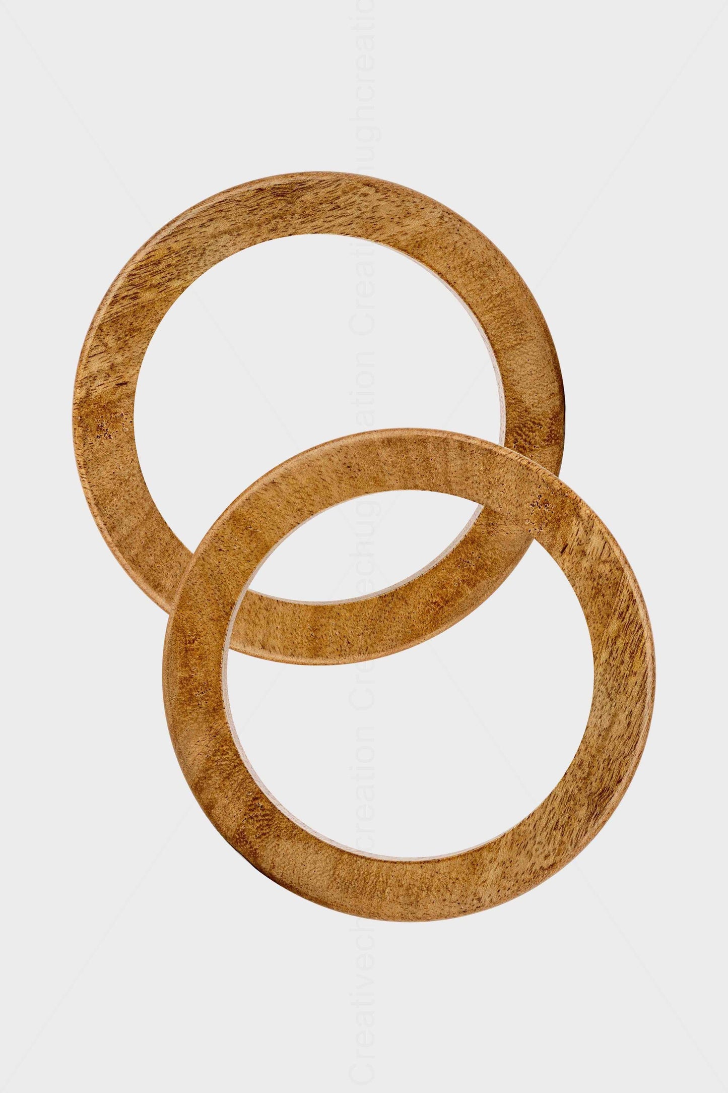Round Shaped Wooden Handle (Pack of 2 Pcs)
