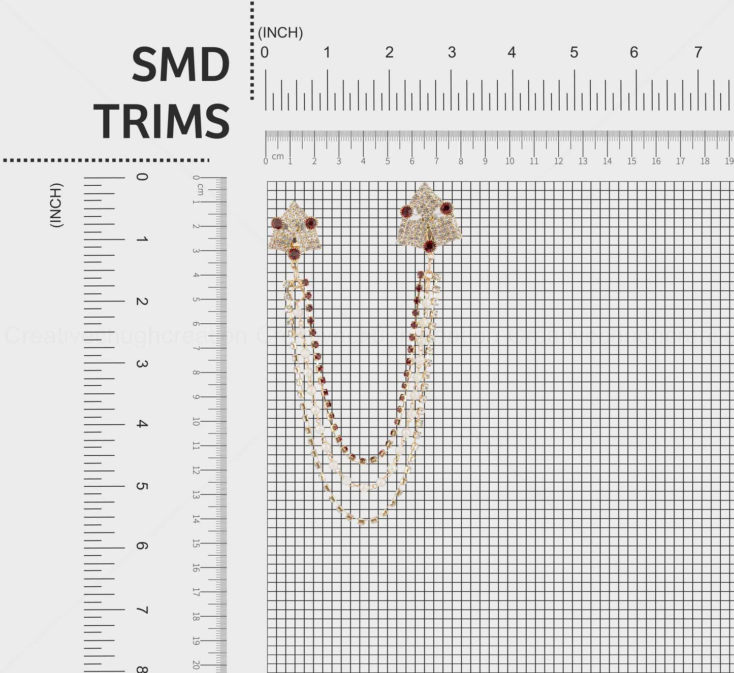 Festive Collection Red Stone Brooch