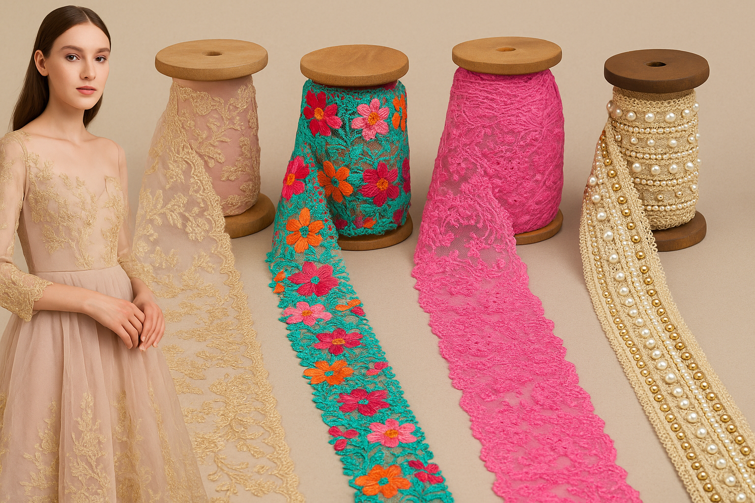 Top Lace Trends: From Runway Couture to Boutique Collections – SMD TRIMS