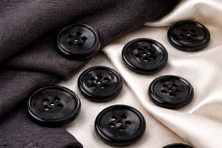 Bevelled Polyester Button POLYESTER BUTTONS – SMD TRIMS