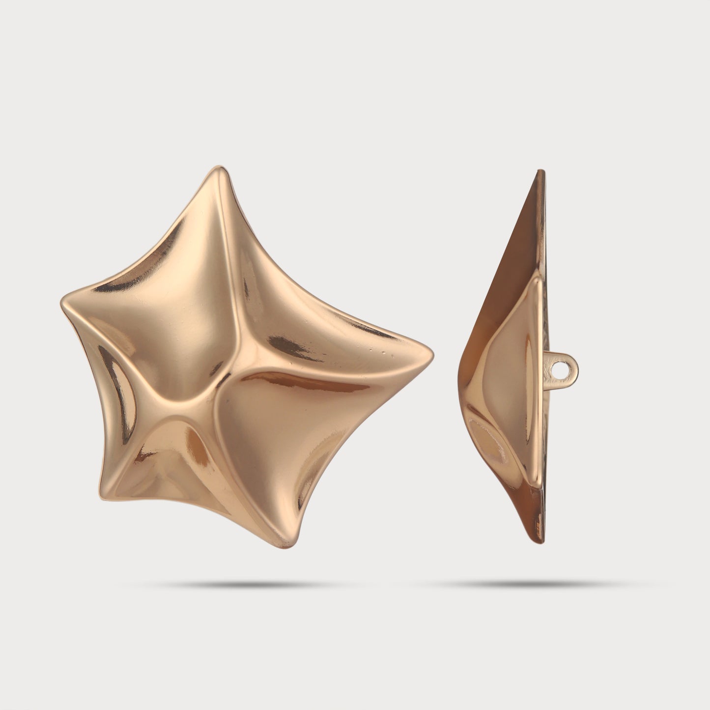 Modern Designer Golden Metal Button
