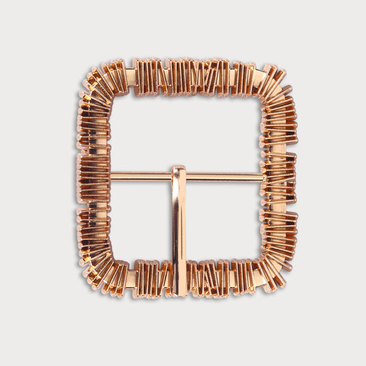Designer Cut-Out Golden Metal Buckle