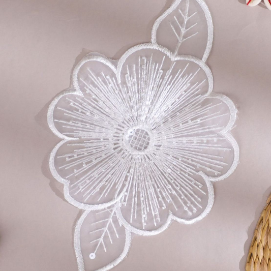Floral Designer Sequins Patch