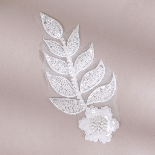 Designer Embroidery Leaf Patch
