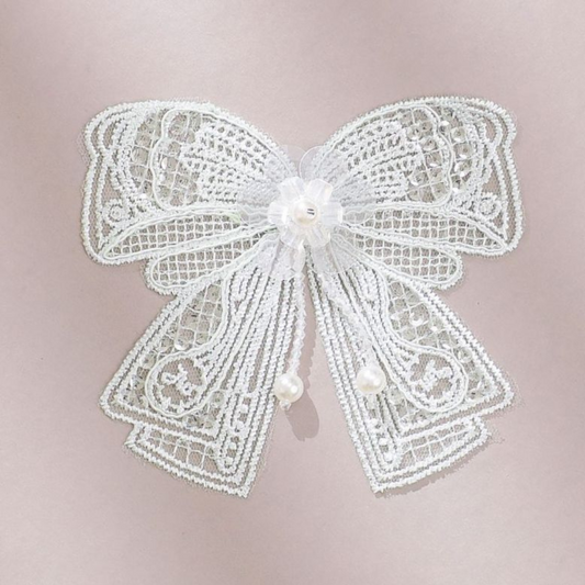 Embroidered Designer Bow Patch