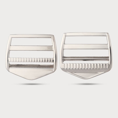 Modern Edge Silver Buckle