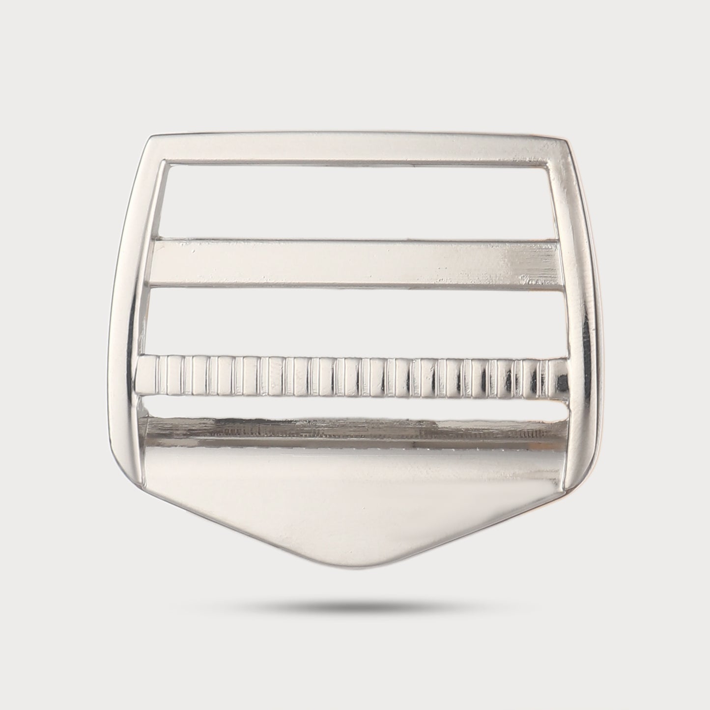 Modern Edge Silver Buckle