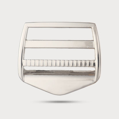 Modern Edge Silver Buckle