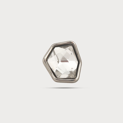 Silver Stone Designer Button