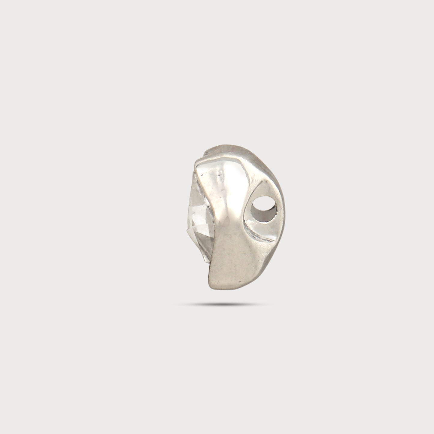 Silver Stone Designer Button