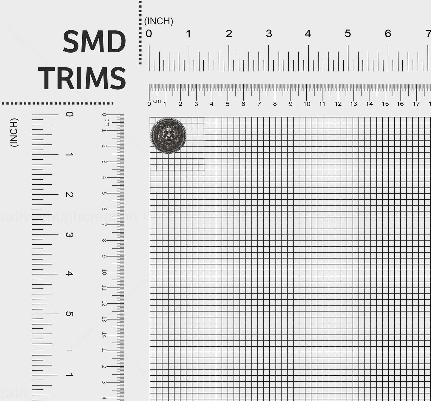 Majestic Regal Lion Metal Buttons