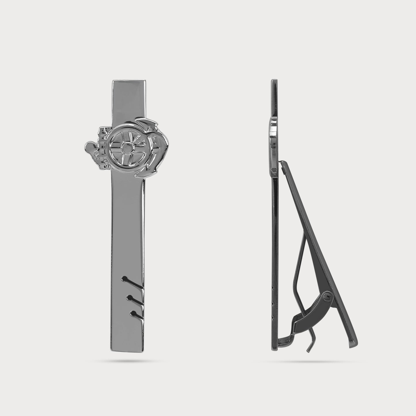 Premium Party Wear Silver Tie Bar