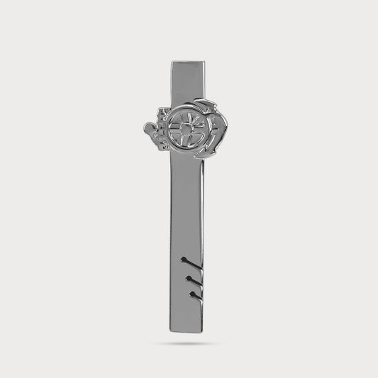 Premium Party Wear Silver Tie Bar