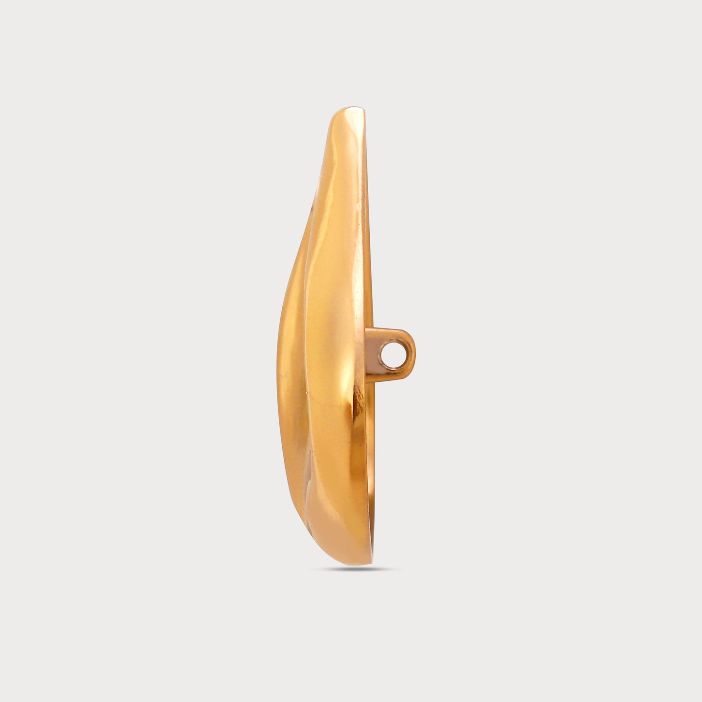 High-Fashion Oversize Designer Golden Button